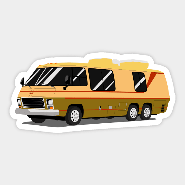 1970s GMC motorhome Sticker by TheArchitectsGarage